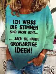 "Stimmen..."-Sweatshirt für Damen