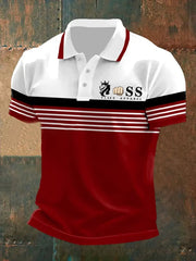 Lässiges shirt für Herren mit Retro-Buchstabendesign