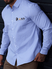 Gestreiftes Business-Casual-Hemd für Herren