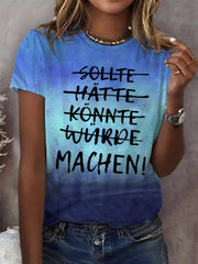 Einfach machen! Frauen T-Shirt