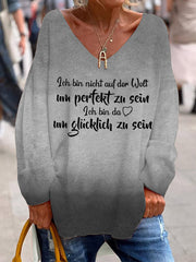 Ich bin nicht auf der Welt um perfekt zu sein-Sweatshirt