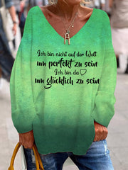 Ich bin nicht auf der Welt um perfekt zu sein-Sweatshirt