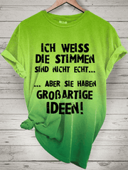 “Stimmen...”Damen-T-Shirt mit Rundhalsausschnitt