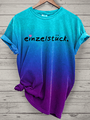 “Einzelstück”Damen-T-Shirt mit Rundhalsausschnitt