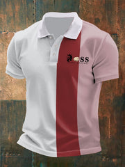Lässiges shirt mit Kontrastdruck für Herren