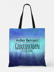 Inspirational Quotes German Printed Canvas Bag