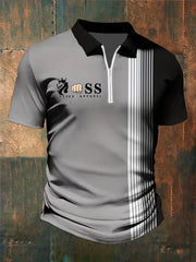 Lässiges shirt in Kontrastfarbe für Herren