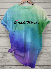“Einzelstück”Damen-T-Shirt mit Rundhalsausschnitt