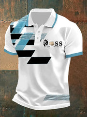 Lässiges shirt für Herren mit Retro-Buchstabendesign