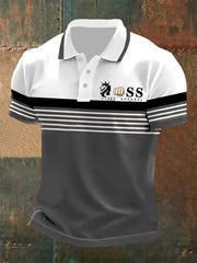 Lässiges shirt für Herren mit Retro-Buchstabendesign