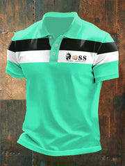 Lässiges shirt mit Kontrastdruck für Herren