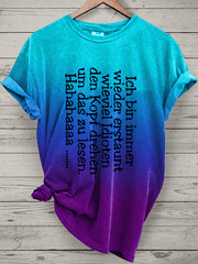 “Heads turning - idiots” women's round neck t-shirt.