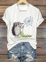 Igel mit Pusteblume Shirt