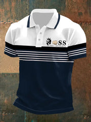 Lässiges shirt für Herren mit Retro-Buchstabendesign