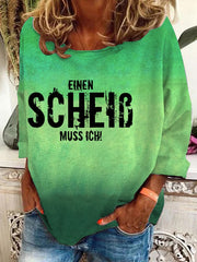 "Einen Scheiß muss ich!" -Sweatshirt für Damen