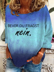 BEVOR DU FRAGST nein-Sweatshirt für Damen