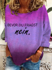 BEVOR DU FRAGST nein-Sweatshirt für Damen
