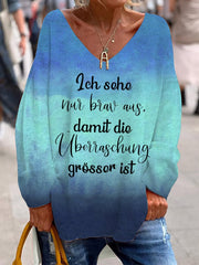 Ich bin nicht auf der Welt um perfekt zu sein-Sweatshirt
