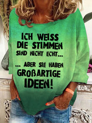 "Stimmen..."-Sweatshirt für Damen