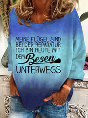 "Meine Flügel sind bei der Reparatur ..." Sweatshirt