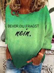 BEVOR DU FRAGST nein-Sweatshirt für Damen