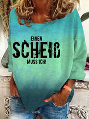 "Einen Scheiß muss ich!" -Sweatshirt für Damen