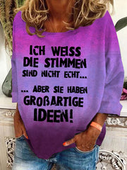 "Stimmen..."-Sweatshirt für Damen