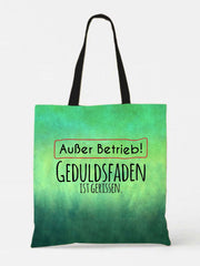 Inspirational Quotes German Printed Canvas Bag