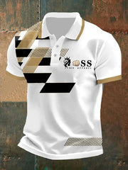 Lässiges shirt für Herren mit Retro-Buchstabendesign