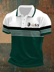 Lässiges shirt für Herren mit Retro-Buchstabendesign
