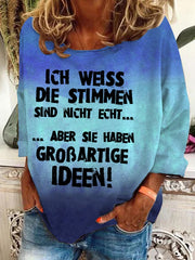 "Stimmen..."-Sweatshirt für Damen