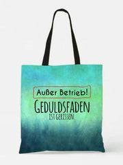 Inspirational Quotes German Printed Canvas Bag