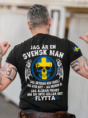 Herren Schweden Ich bin sweidish bedrucktes T-Shirt
