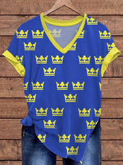 Frauen Schweden gedruckt T-Shirt