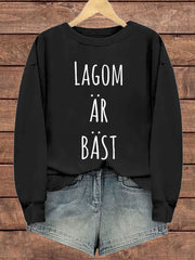 Frauen Schweden lustig nicht zu viel bedrucktes Sweatshirt