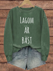 Frauen Schweden lustig nicht zu viel bedrucktes Sweatshirt