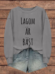 Frauen Schweden lustig nicht zu viel bedrucktes Sweatshirt