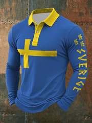 Langärmliges shirt für Herren Schweden