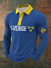 Langärmliges shirt für Herren Schweden