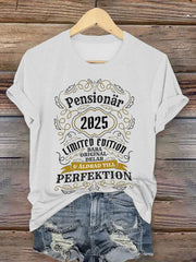 Frauen Schweden Lustige Pension Bedrucktes T-Shirt