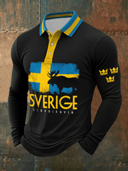 Langärmliges shirt für Herren Schweden