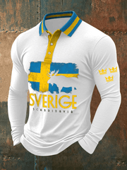 Langärmliges shirt für Herren Schweden