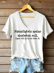 Frauen Schweden lustig niemand wie das kleine bedruckte T-Shirt