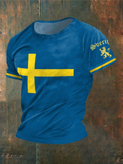 Bedrucktes T-Shirt für Männer in Schweden
