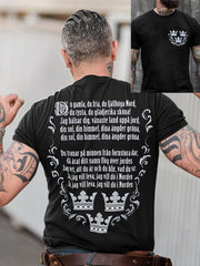 Herren Schweden Sie alt Sie frei bedrucktes T-Shirt