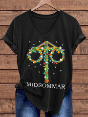 Frauen Eisen auf kurzen Ärmeln T-Shirt