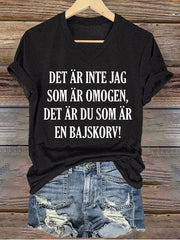 Frauen Schweden Lustig Es ist nicht, dass ich unreif bedrucktes T-Shirt bin