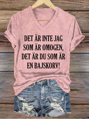 Frauen Schweden Lustig Es ist nicht, dass ich unreif bedrucktes T-Shirt bin
