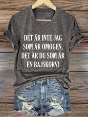 Frauen Schweden Lustig Es ist nicht, dass ich unreif bedrucktes T-Shirt bin