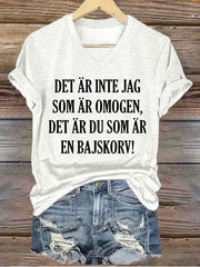 Frauen Schweden Lustig Es ist nicht, dass ich unreif bedrucktes T-Shirt bin